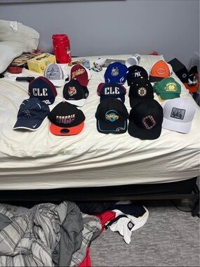 New Era Multi-Color Sports Cap Lot - Cleveland, NY, Boston & More